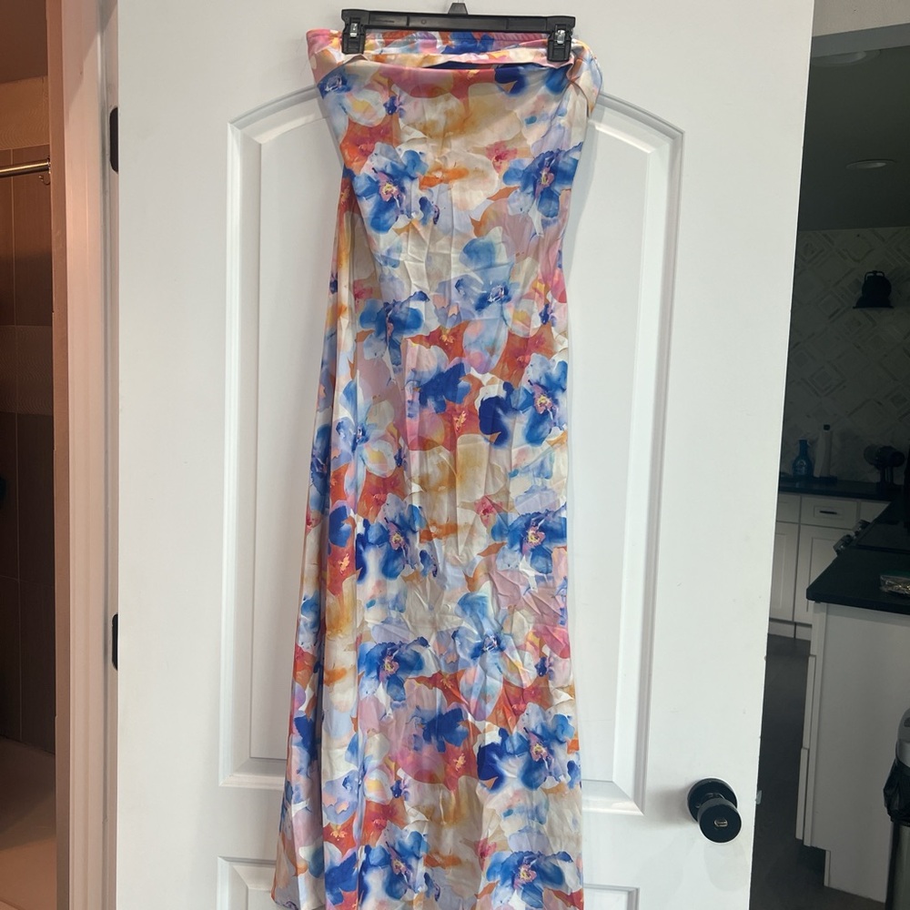 Floral Multicolor Women's Dress
